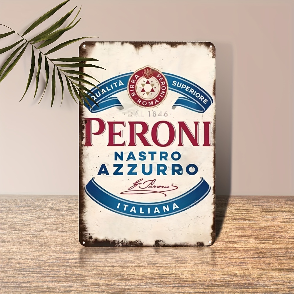 Brass Weight Plate - Vintage Peroni Nastro Azzurro Italian Beer