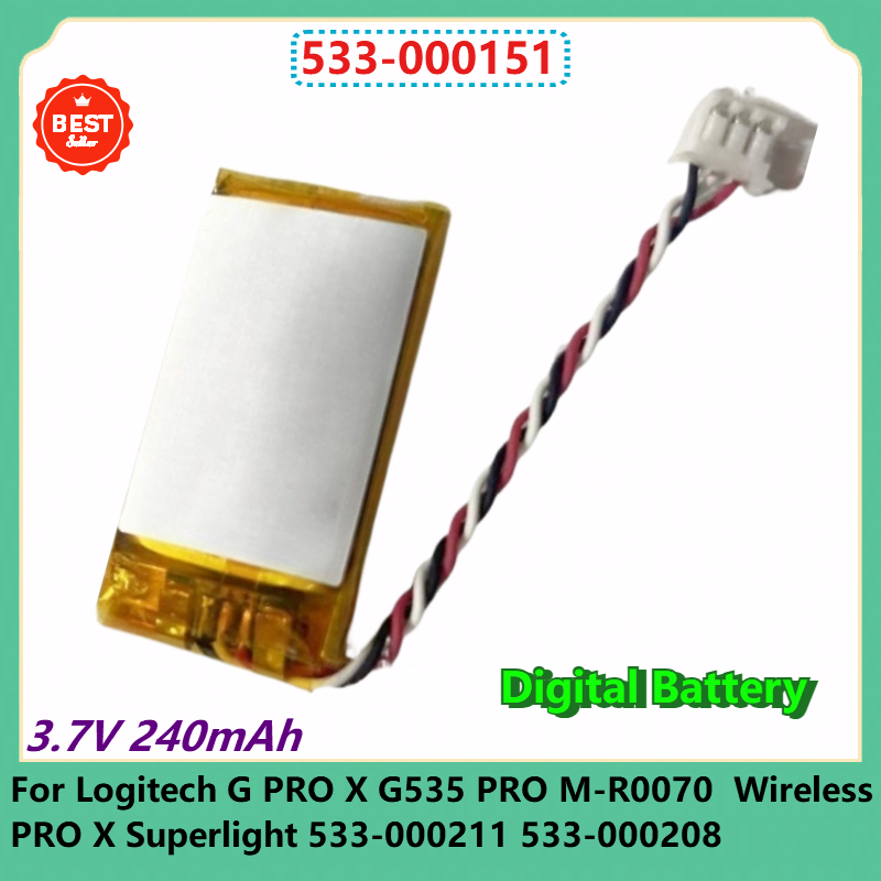 Logitech Mouse G Pro X Superlight - 533-000151 Mouse Battery 3.7V 240mAh For