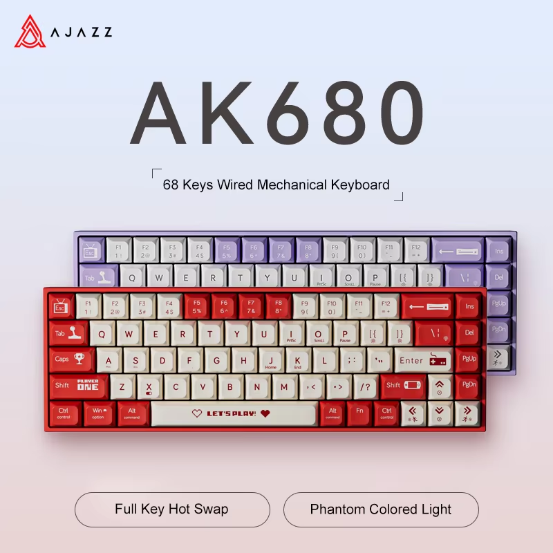 AJAZZ AK680 65% Wired Gaming M - đánh giá và giá Gaming Keyboard E Yooso