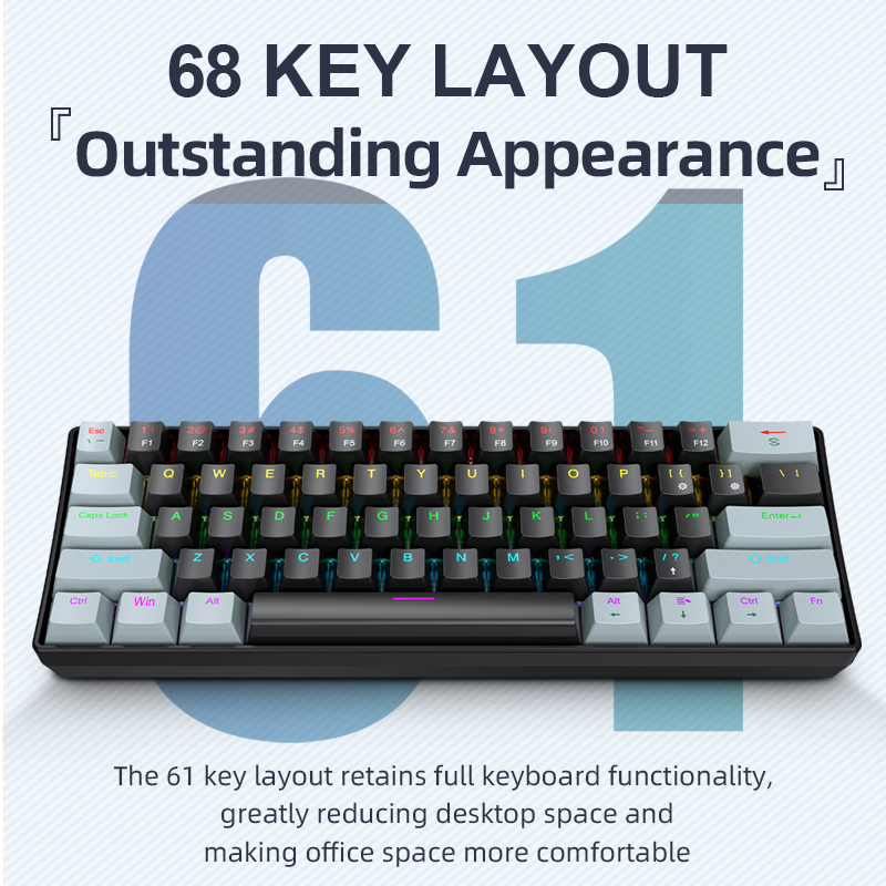 APAYADO K61 Mini Mechanical Ke - đánh giá và giá Gaming Keyboard E Yooso