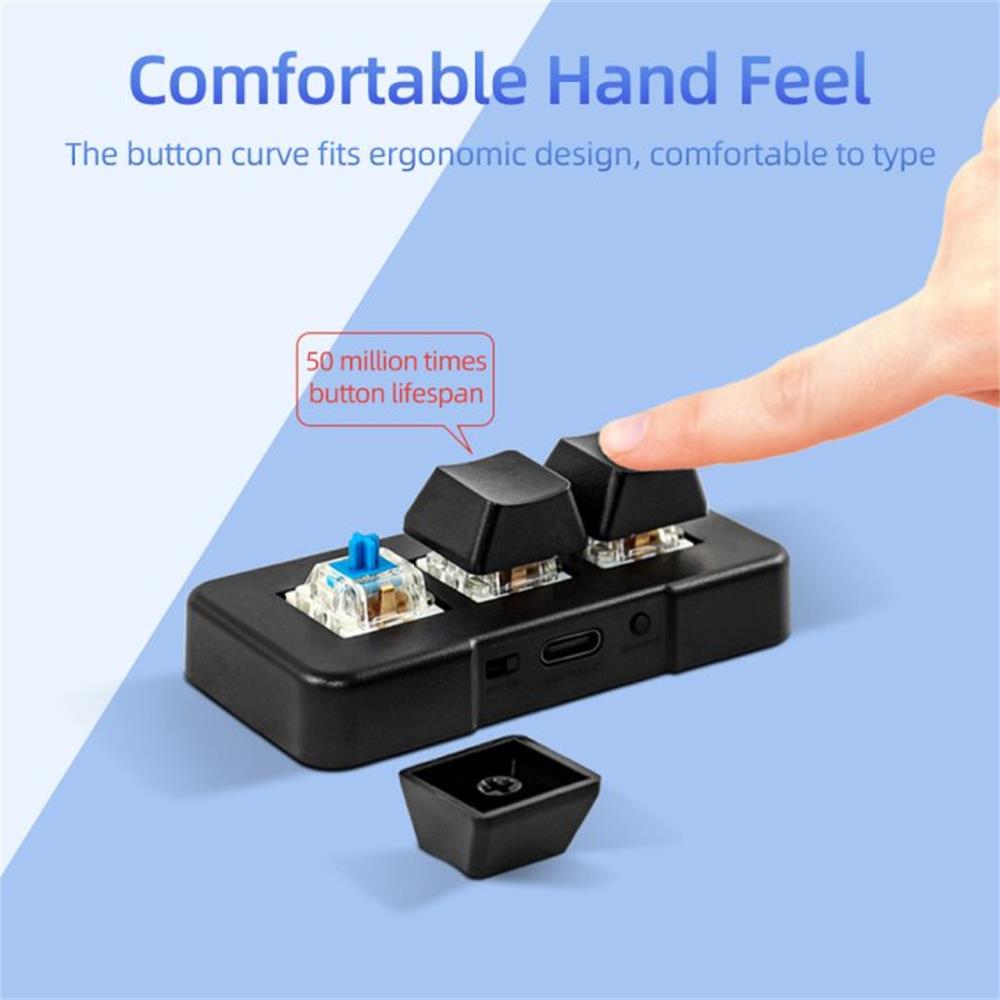 MK321-Pro Small Keyboard 3-key - đánh giá và giá Gaming Keyboard Blue Switches