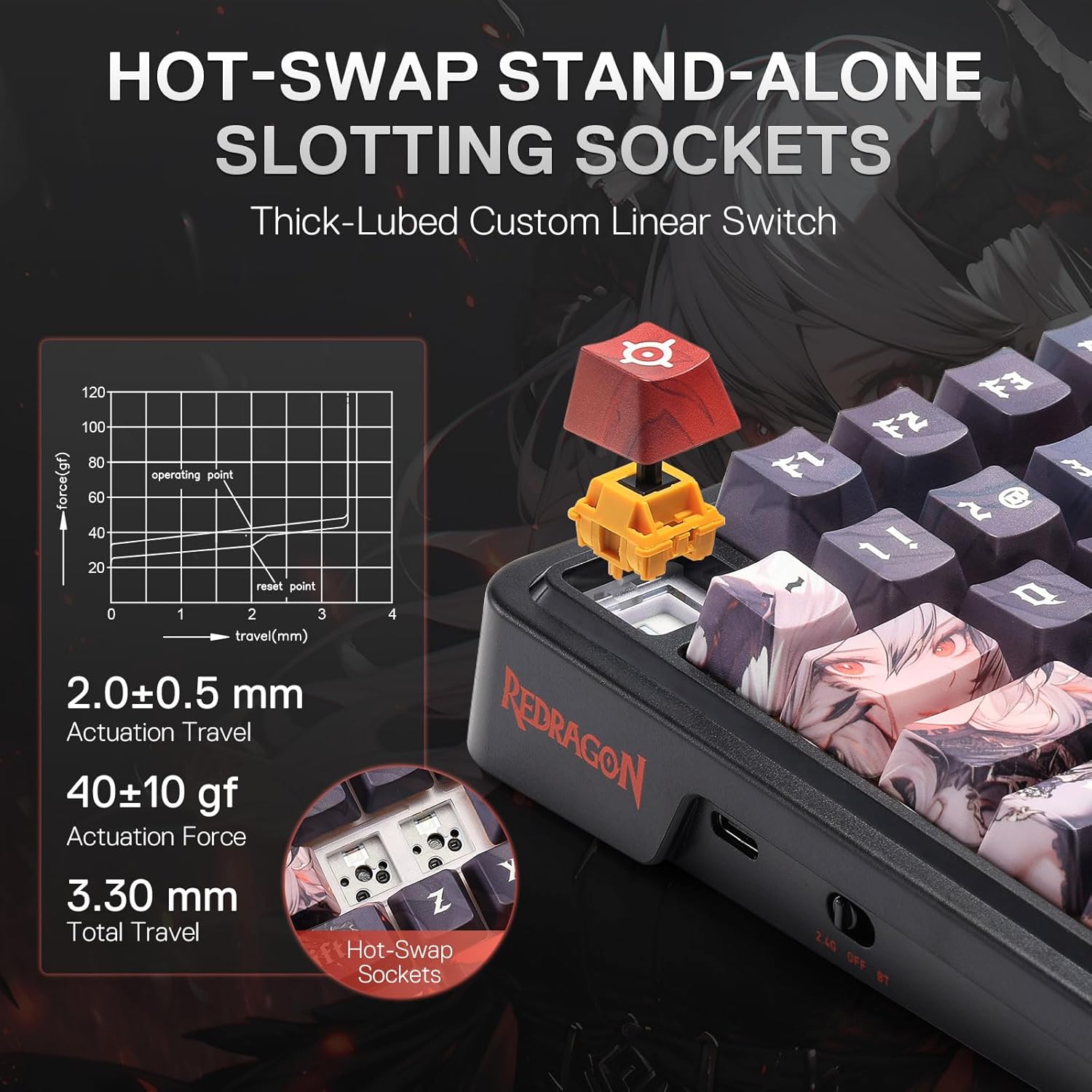 Redragon Wireless Gasket Gamin - đánh giá và giá Gaming Keyboard Blue Switches