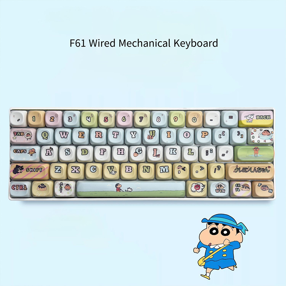 Crayon Shin-Chan 61 Keys Mecha - đánh giá và giá Gaming Keyboard Blue Switches